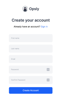 Create Account